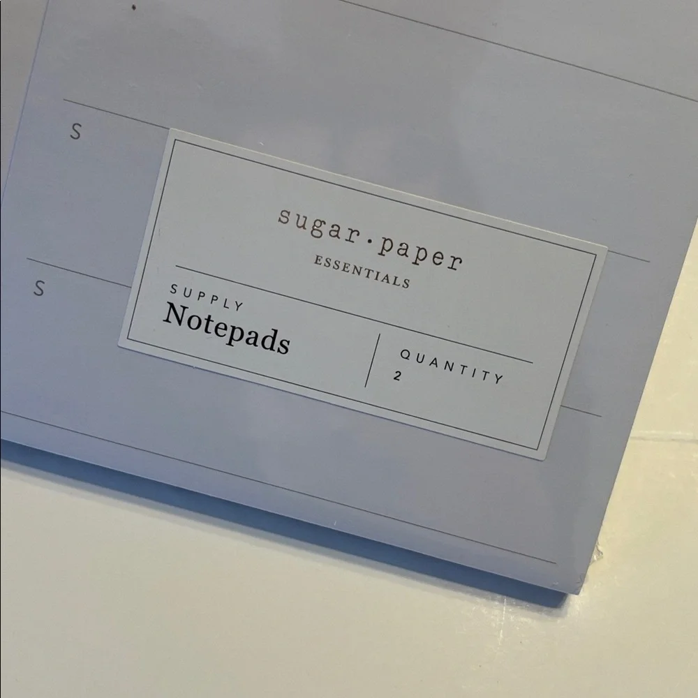 Sugar Paper 2 Pack Undated Daily and Weekly Notepads